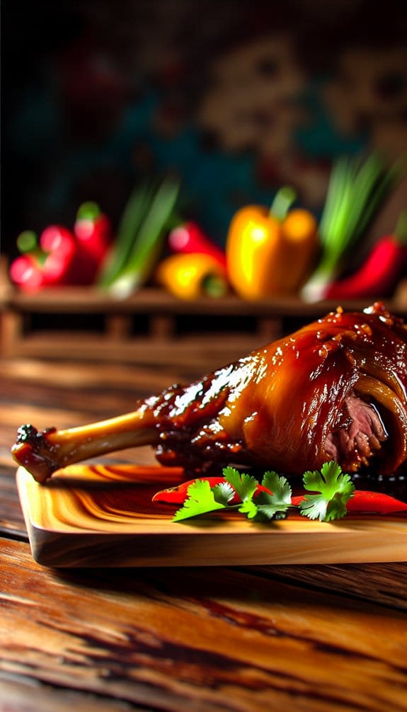 Asian BBQ leg of lamb
