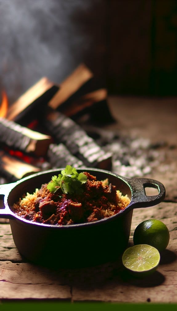 Balinese BBQ beef casserole cooking