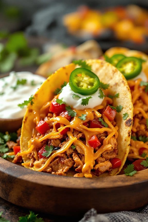 barbecue chicken taco feast