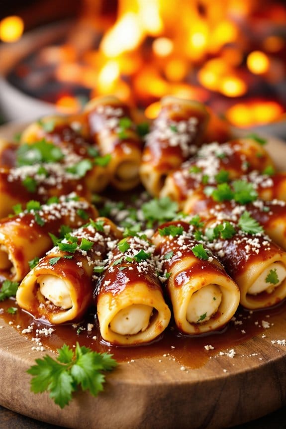 barbecue inside out manicotti delight