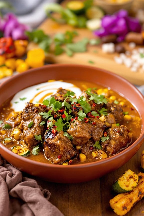 Barbecue lamb curry delight