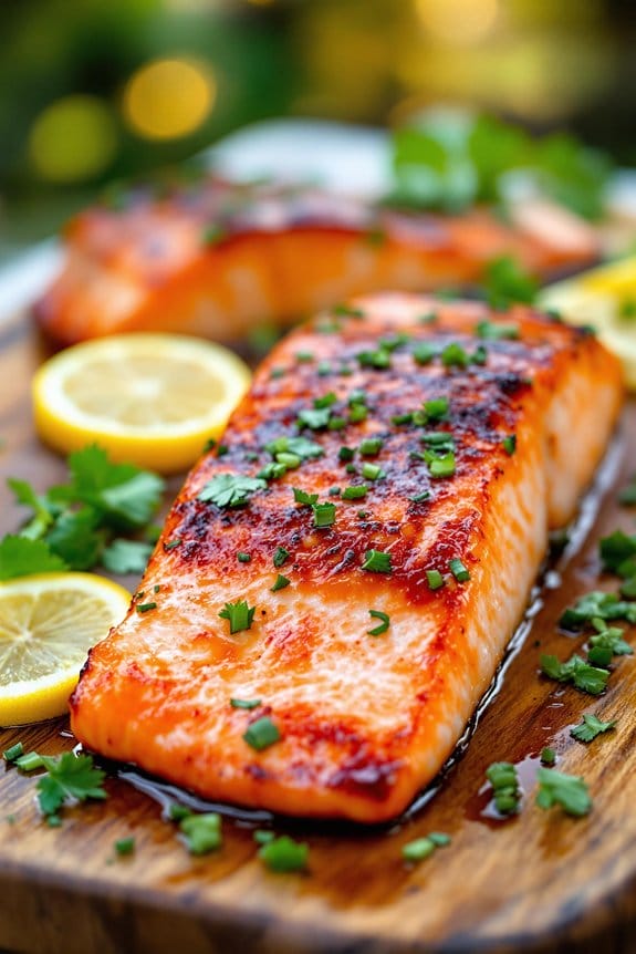 barbecue lemon ginger salmon