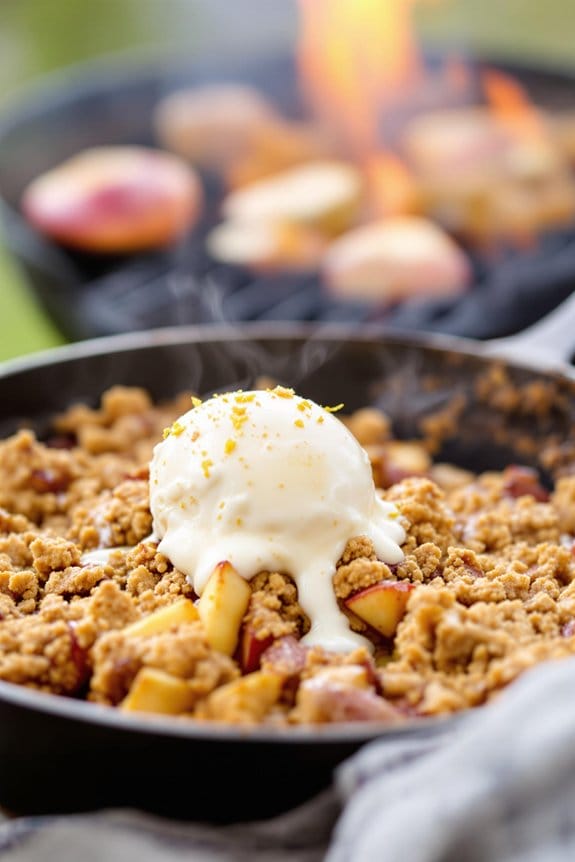 barbecue peanut butter crumble