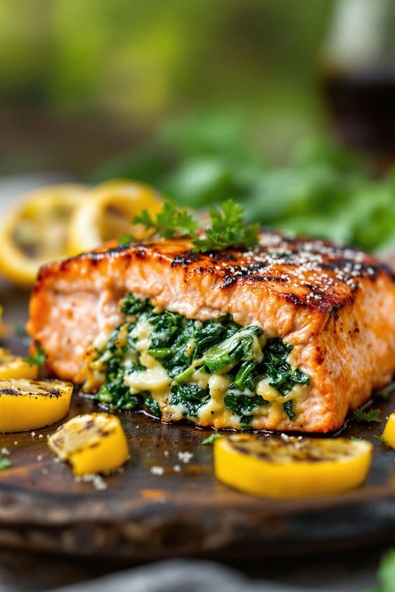 barbecue stuffed salmon ingredients