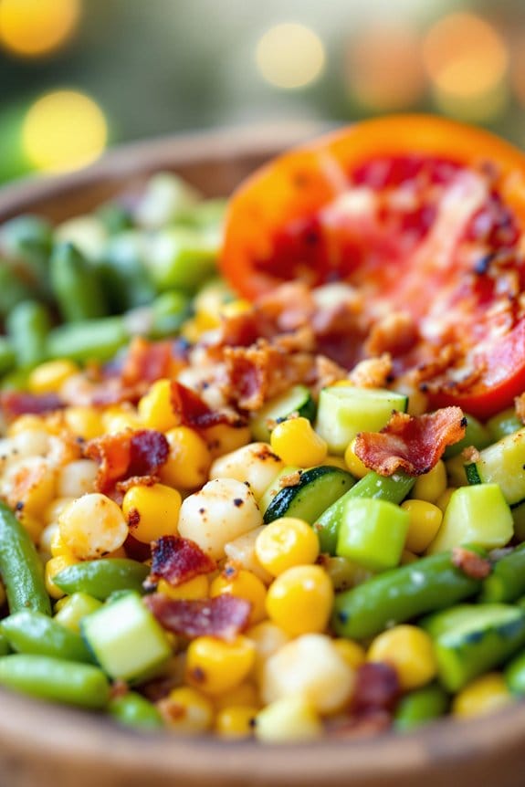 barbecue vegetable garden bowl