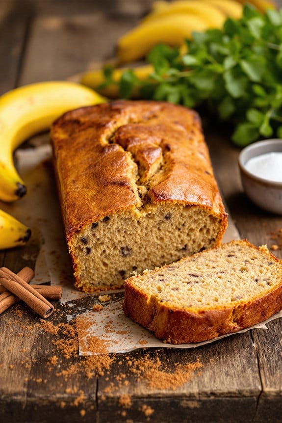 bbq baked vegan banana bread