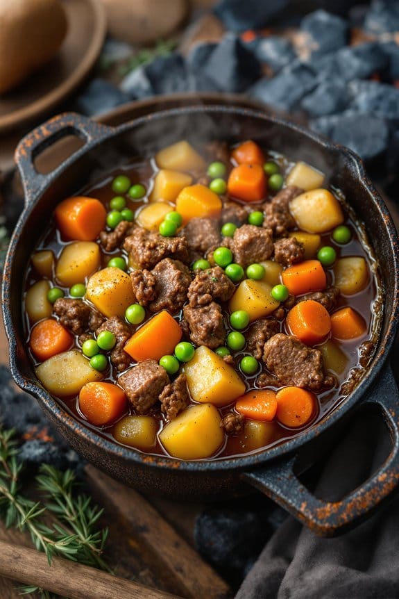 bbq beef and potato stew