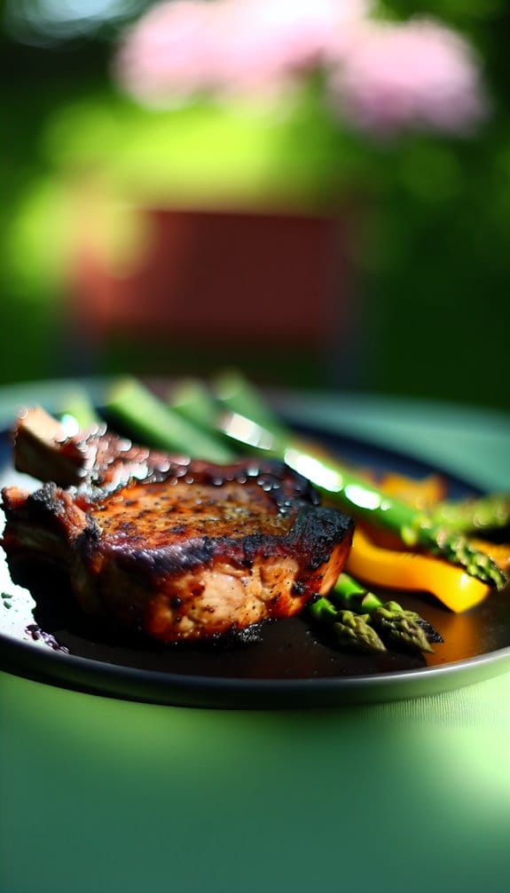 bbq buttermilk marinated pork chops