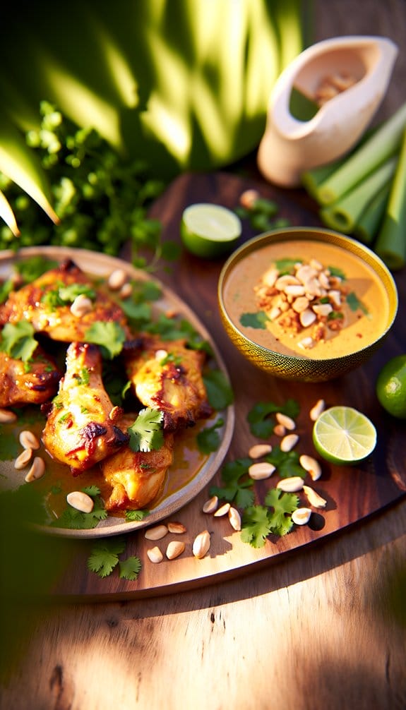 bbq Cambodian curry chicken