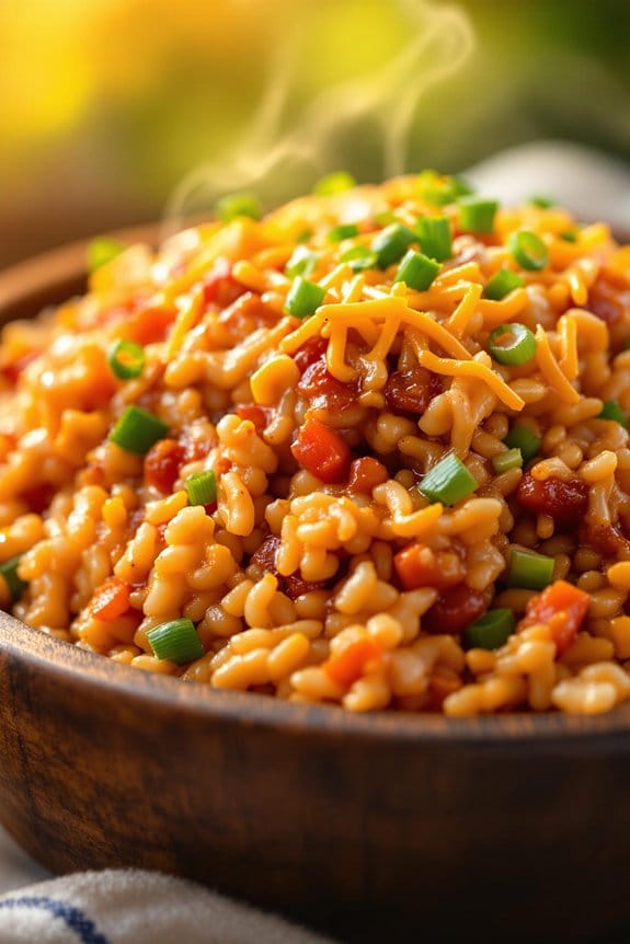 bbq cheesy rice ingredients list