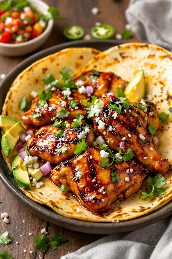 bbq chicken taco ingredients