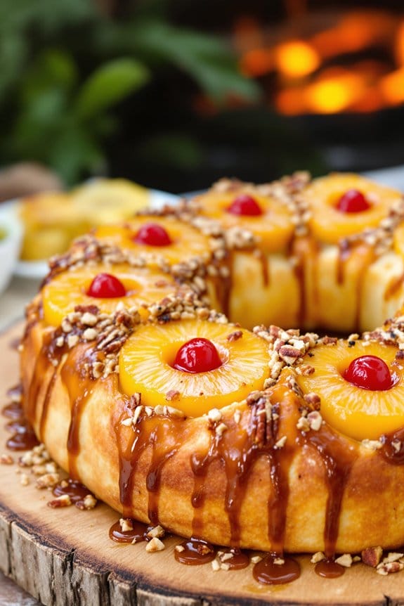 bbq grilled pineapple bread