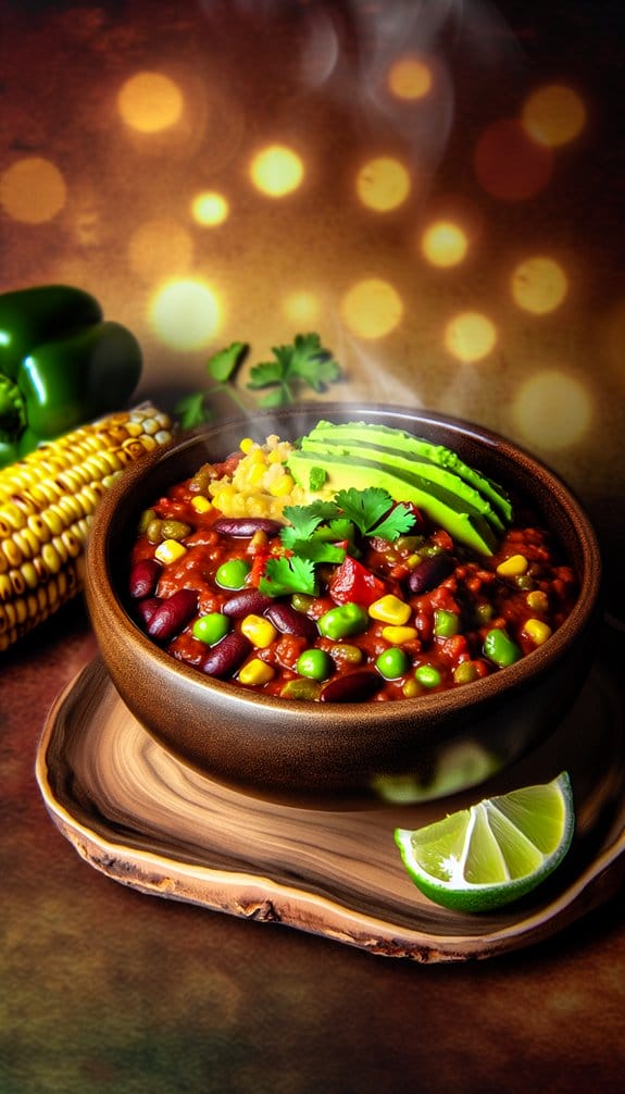 bbq infused vegan chilli delight