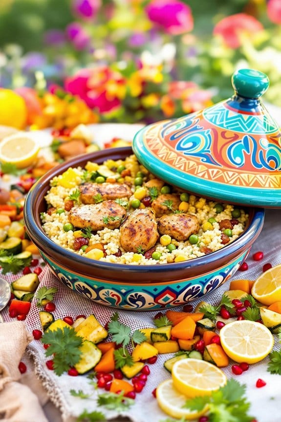 bbq Moroccan garden tagine