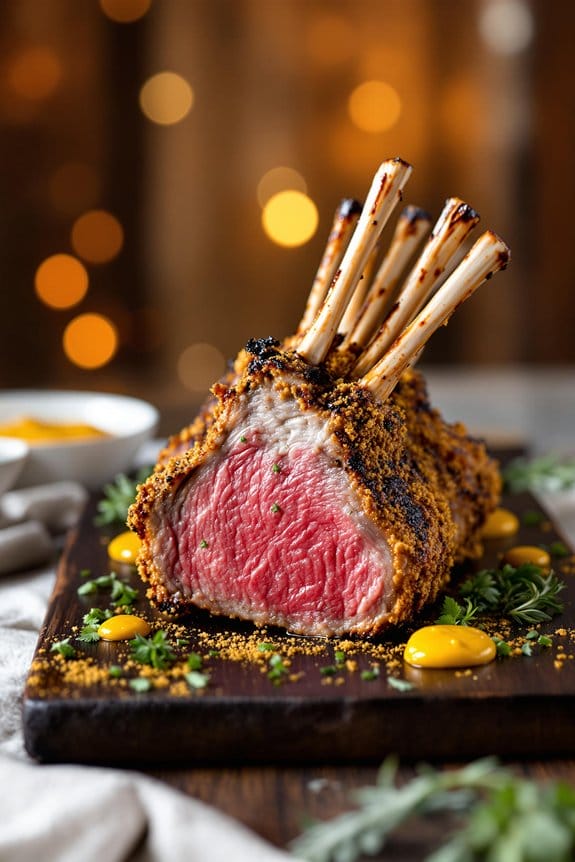 bbq mustard crusted rack ingredients