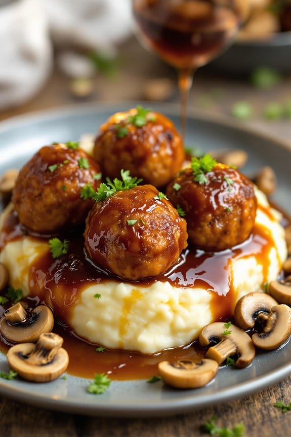 bbq Swedish vegan meatballs