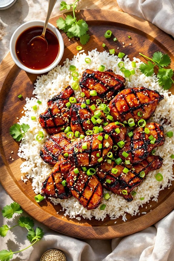 bourbon BBQ Asian chicken