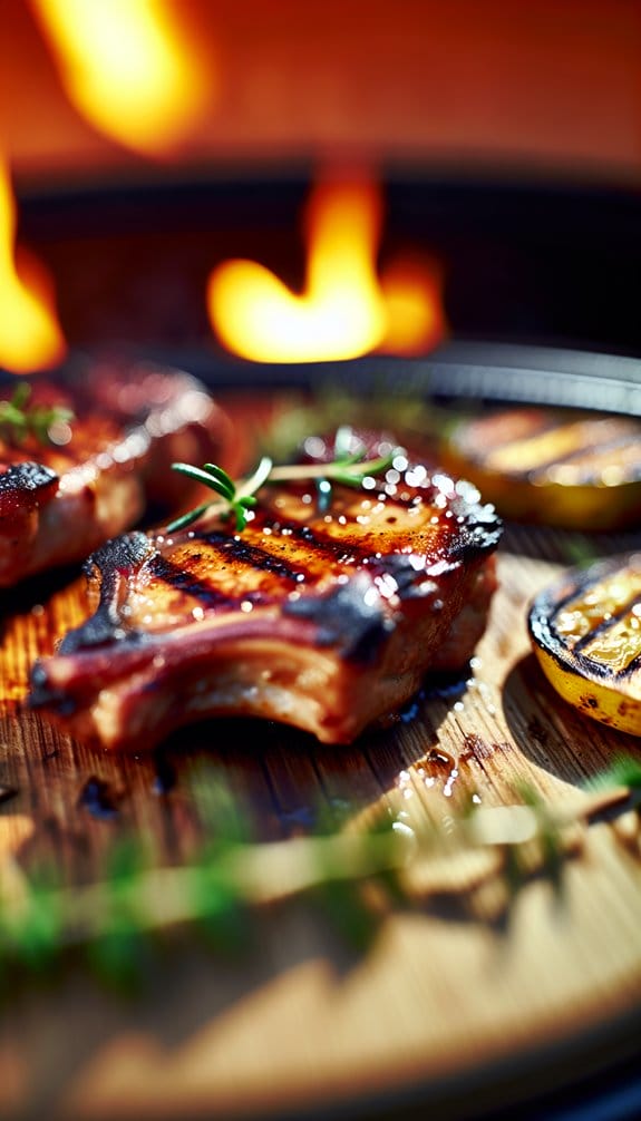 buttermilk brined barbecue pork chops