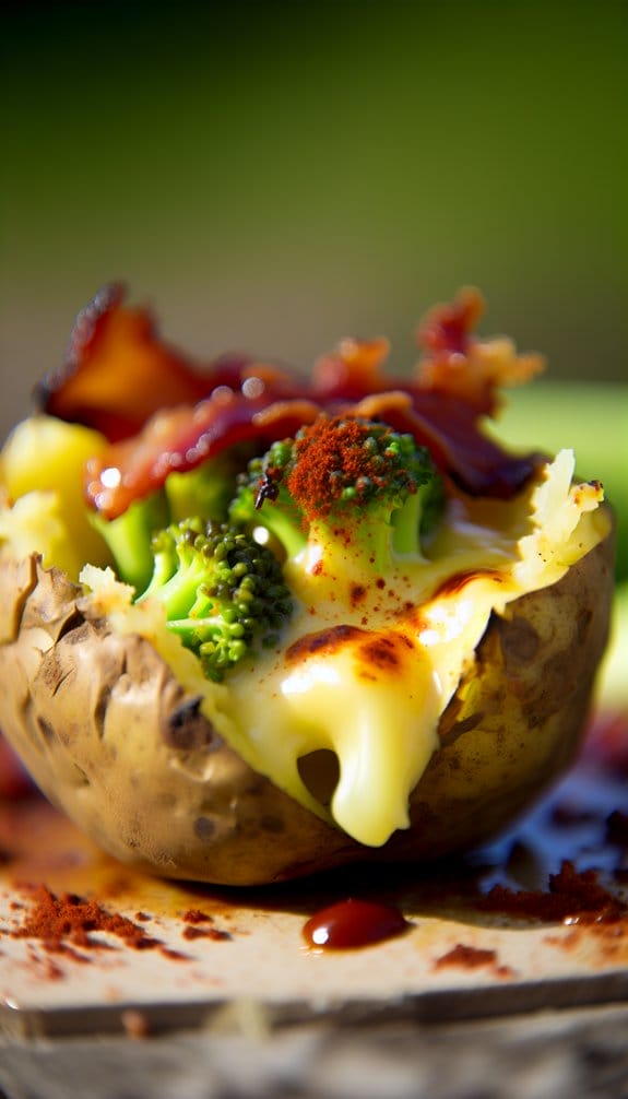 cheesy BBQ broccoli bake