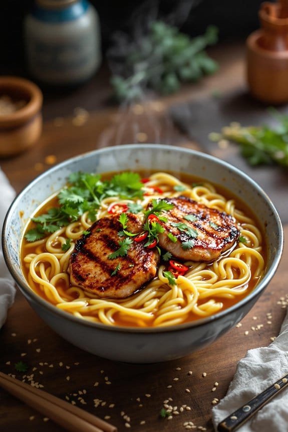 comforting BBQ pork chops