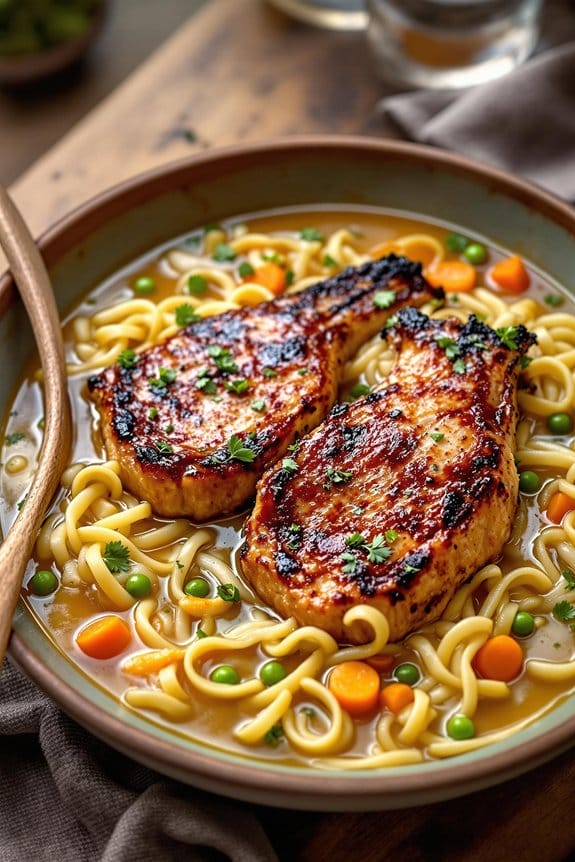 comforting pork chop soup