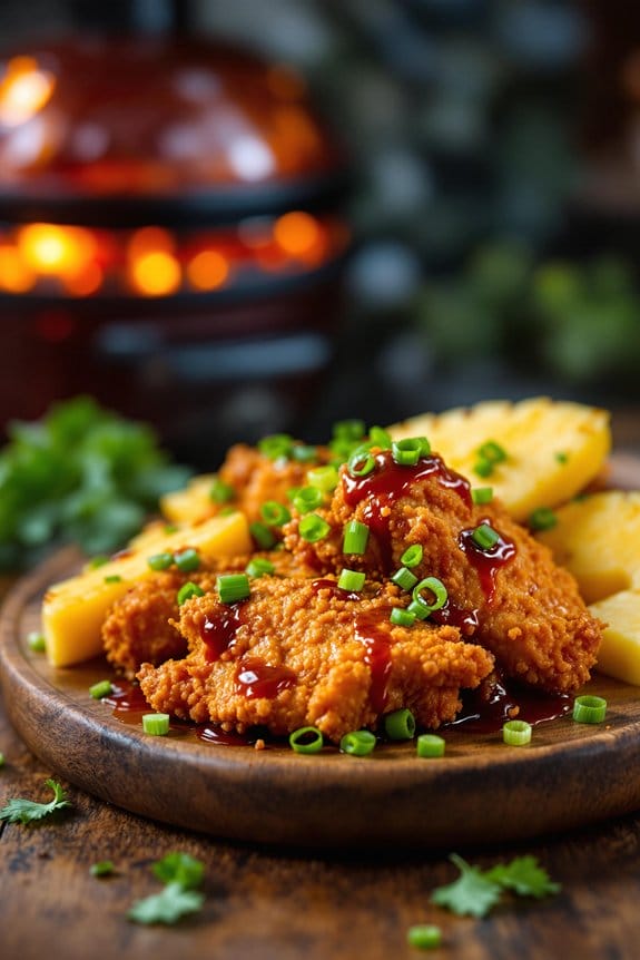 crispy juicy flavoursome chicken