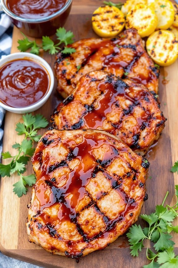 delicious homestyle barbecue chops