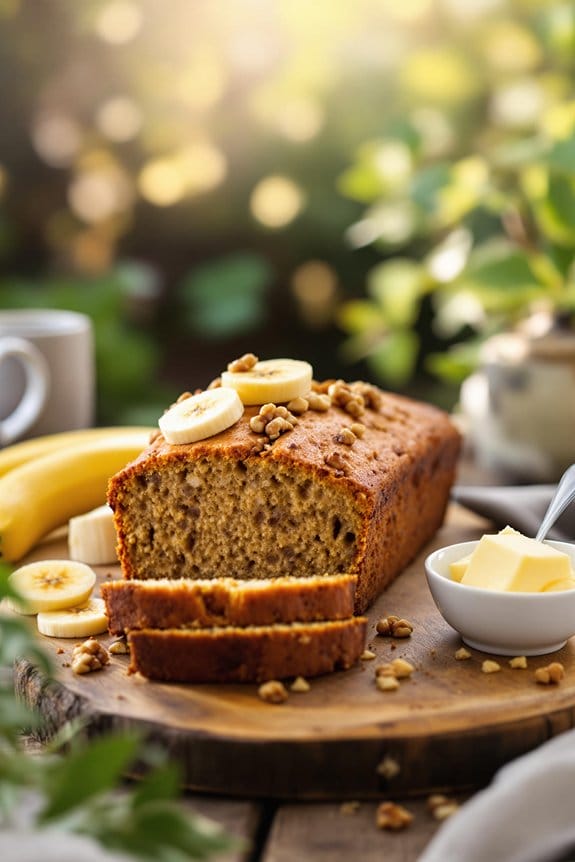fat-free BBQ banana bread