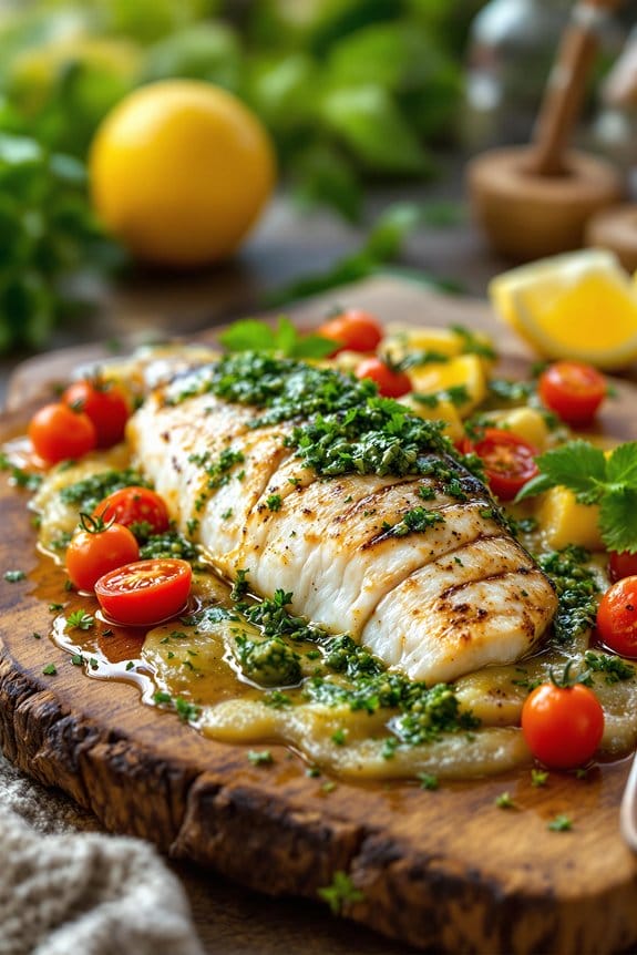 Fresh herbs enhance flavour