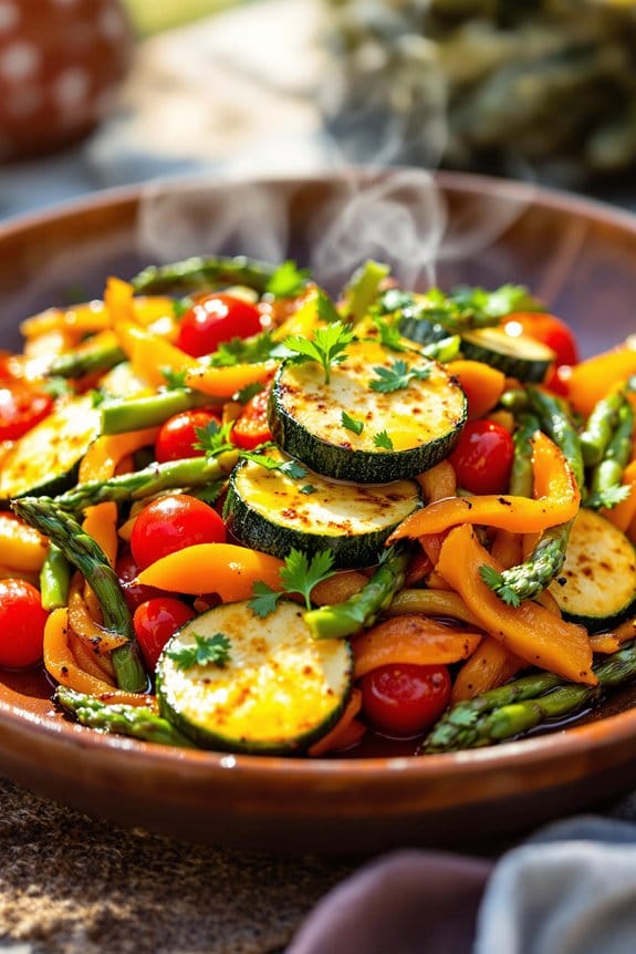 fresh summer vegetable sauté