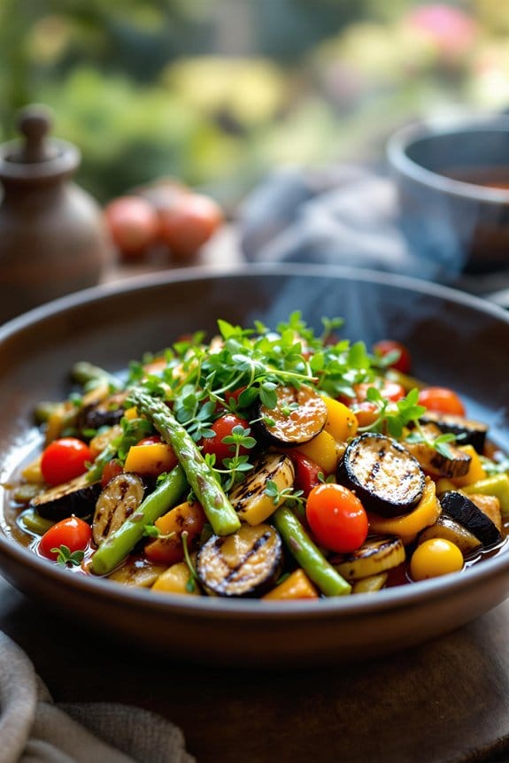 fresh vibrant umami-rich ingredients