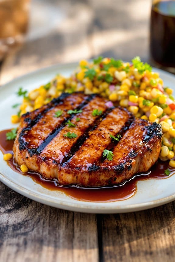 grilled BBQ pork chop ingredients