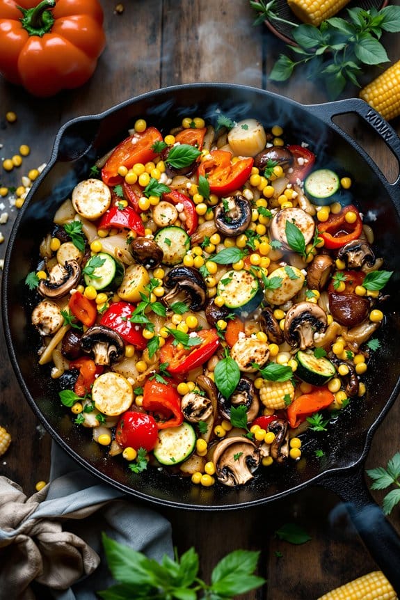 Grilled vegetables for summer