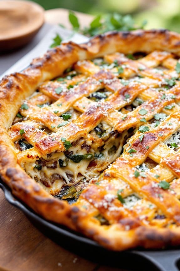Mediterranean barbecue vegetable pie
