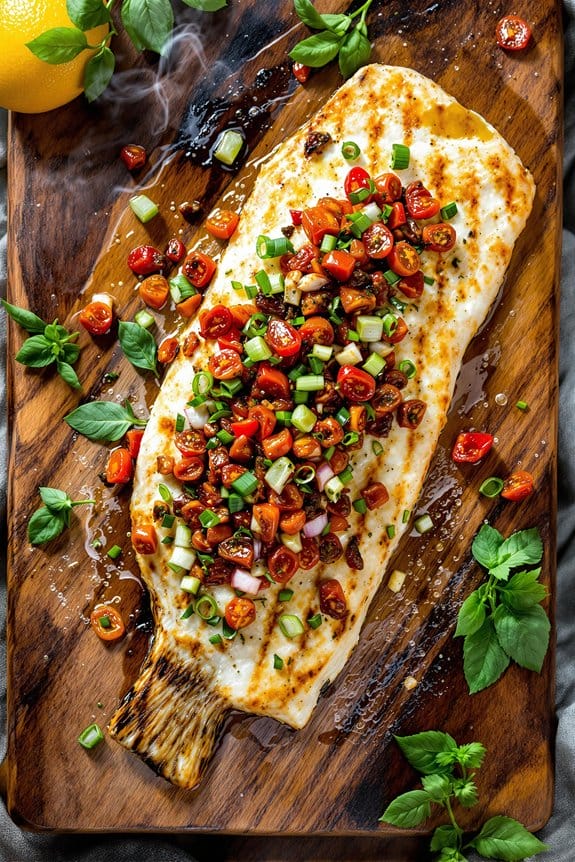 Mediterranean BBQ sea bass