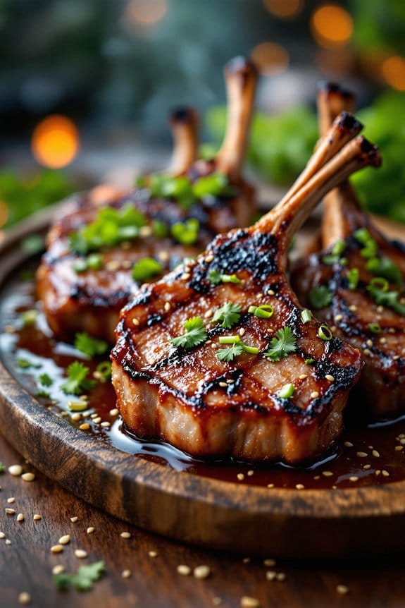 Mongolian barbecue lamb chops recipe