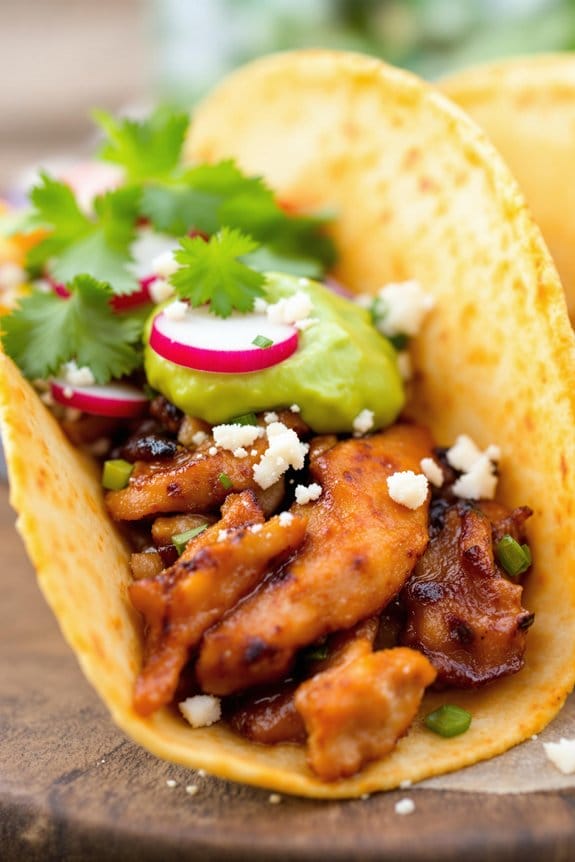 quick customisable BBQ tacos