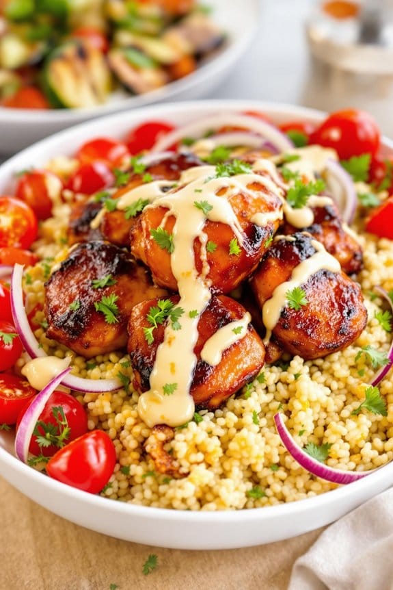 smoky BBQ chicken couscous
