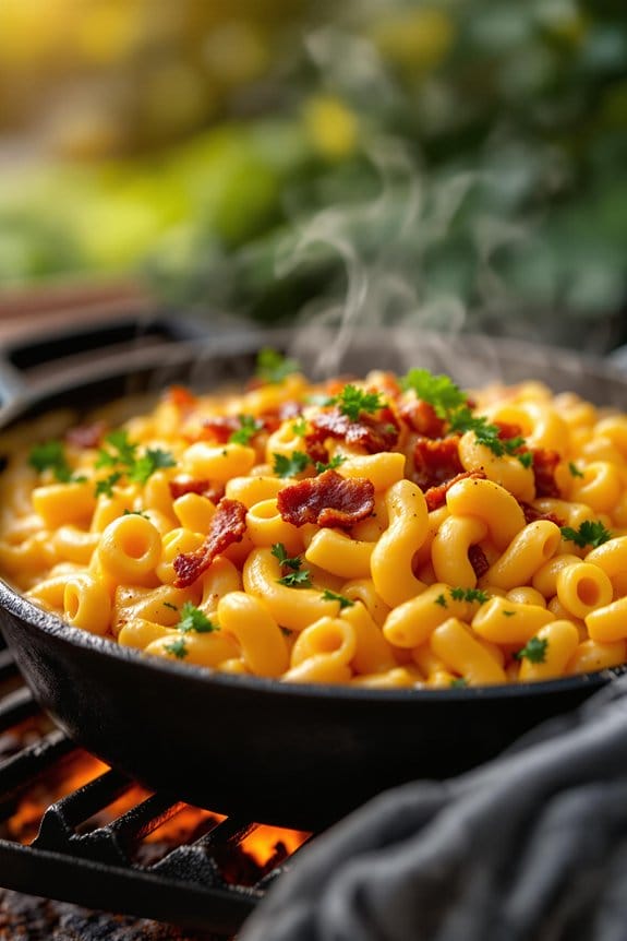 smoky BBQ vegan mac and cheese