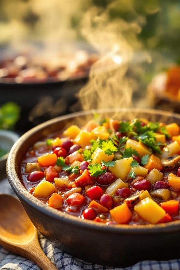 smoky tropical BBQ chilli