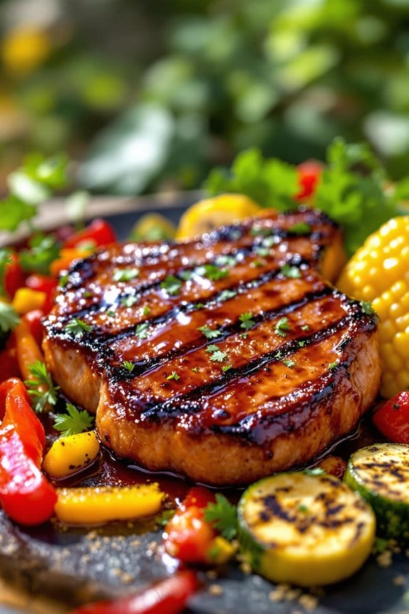 tangy BBQ pork chops