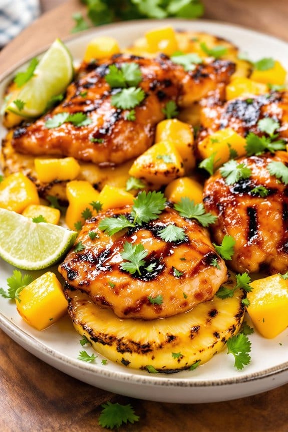 tropical BBQ chicken ingredients
