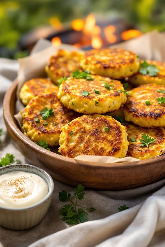 tuna cornbread barbecue fritters