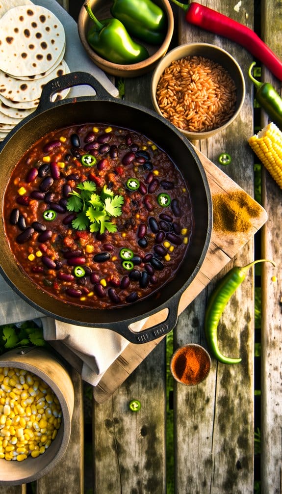 vegan chilli backyard barbecue